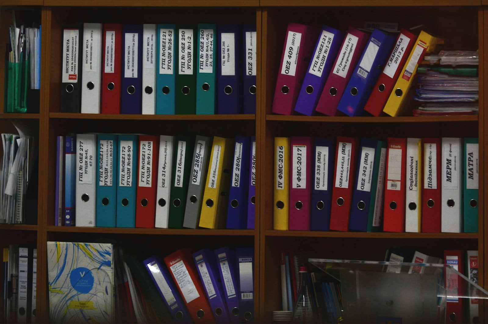 assorted legal files